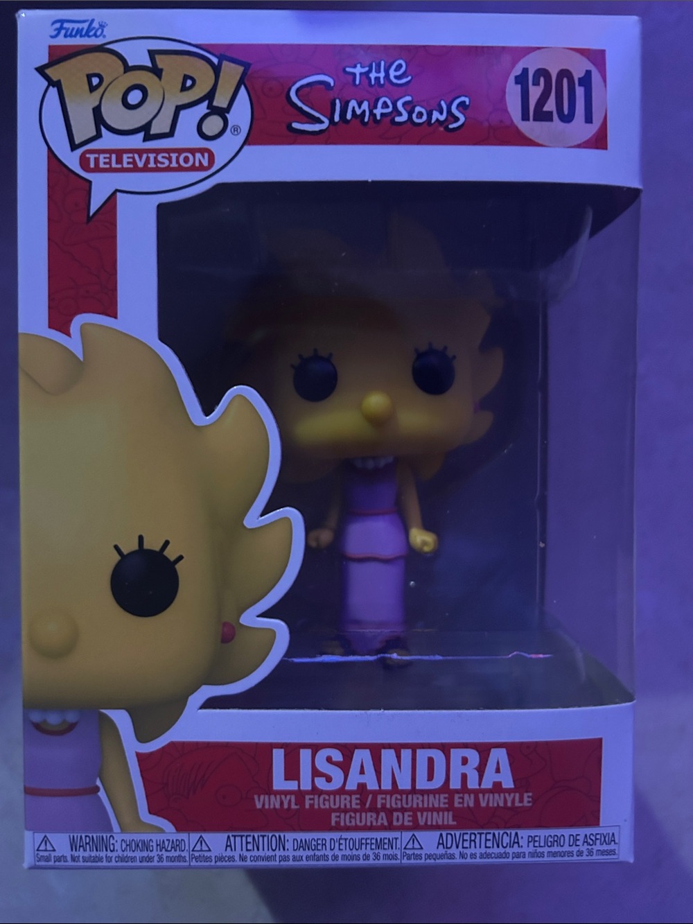 Funko Pop! The Simpsons Lisandra Yellow Pink Vinyl Figure #1201